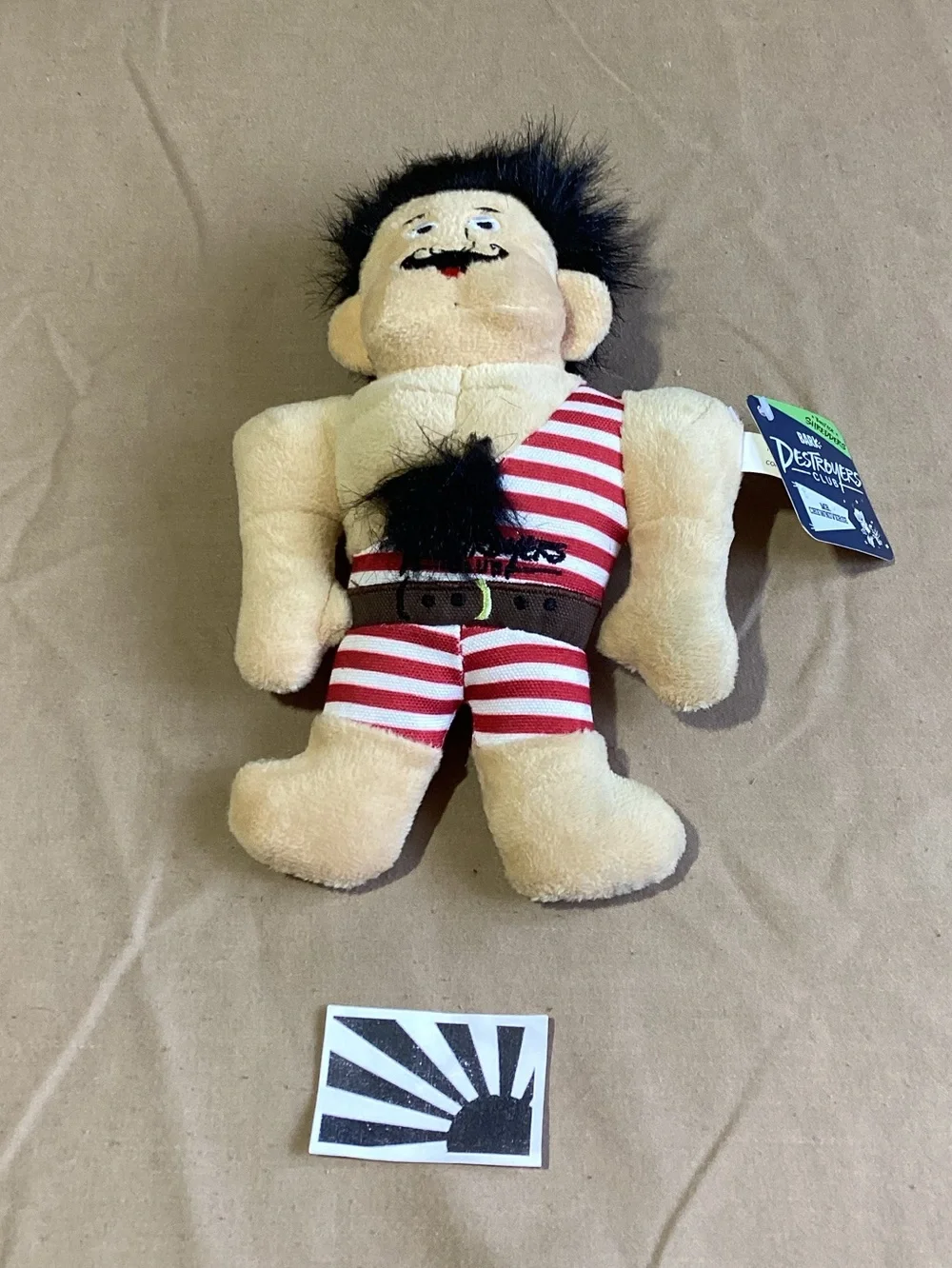 BARK by Barkbox Destroyers Club Mr. Chewniverse Pirate Strongman Dog Toy